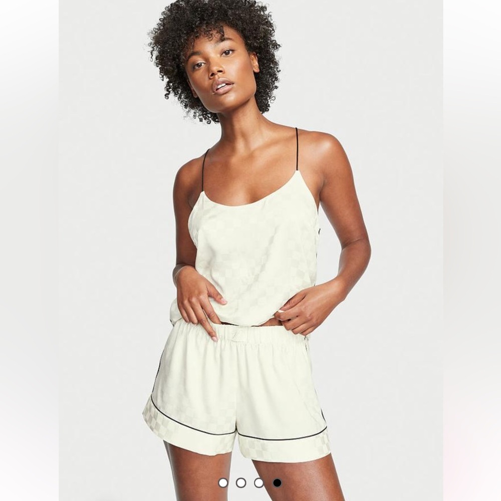 Victoria Secrets XL Satin shorts and Racerback Satin Camisole Top Set Comfy